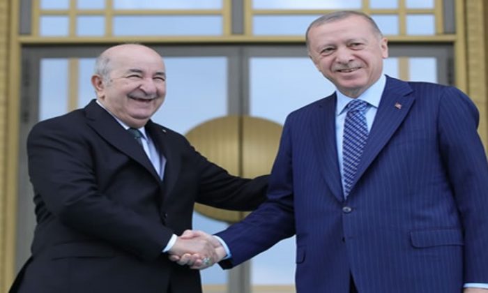 Cezayir Cumhurbaşkanı Tebbun Cumhurbaşkanlığı Külliyesinde