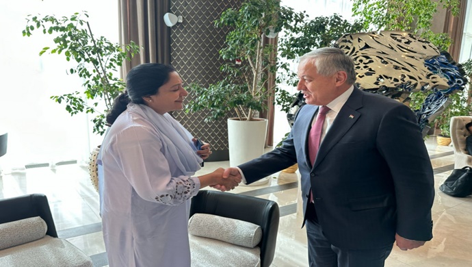 Meeting of the Minister of Foreign Affairs of Tajikistan with the Minister of State for Federal Education and Professional Training of Pakistan